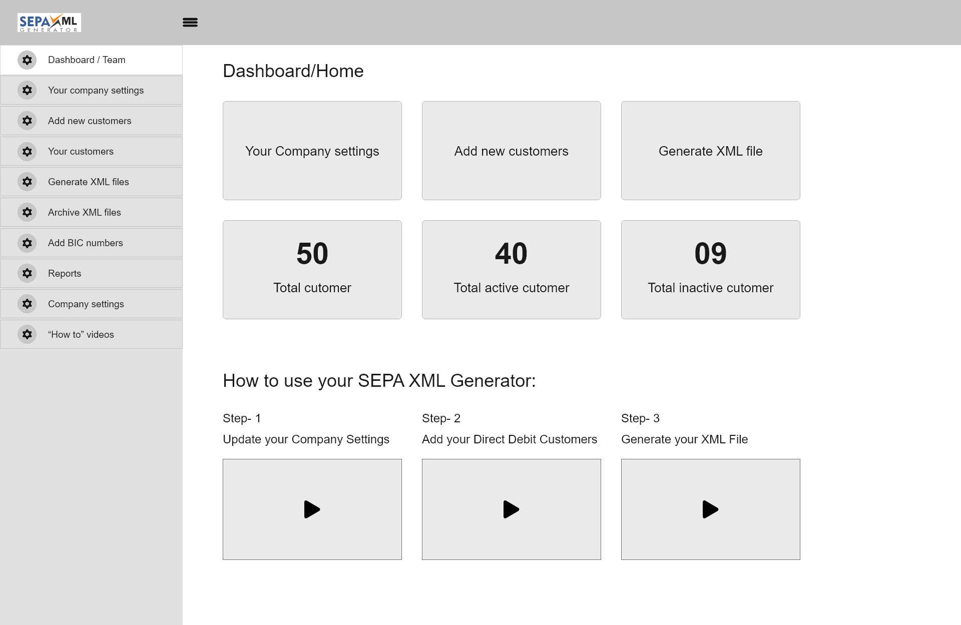 Wireframe - Dashboard-Home